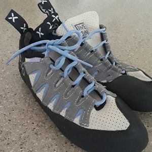Five Ten rock climbing shoes